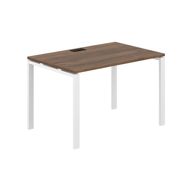 SG.207.DM.63.WH / Стол 1200х800х750 / профиль: 60х30 белый; столешница: дуб модена
