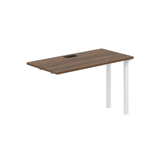 PR.261.DM.P59.WH / Секция рабочей станции s-b-s 1200х600х750 / профиль: 59х59 белый; столешница: дуб модена