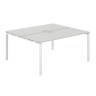 SG.246.SH.63.WH / Рабочая станция 1600х1438х750 / профиль: 60х30 белый; столешница: серый бархат