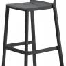 Стул пластиковый барный Cassia Stool антрацит 490х485х1000 мм