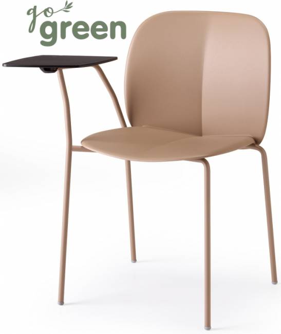 Стул с пюпитром для конференц-зала Mentha Go Green карамельный 620х550х800 мм