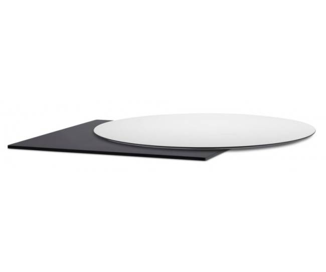 Столешница круглая Compact Laminate для подстолья Nemo, Domino, Tiffany, Cross белый Ø900х10 мм Столешница круглая Compact Laminate для подстолья Nemo, Domino, Tiffany, Cross белый Ø900х10 мм
