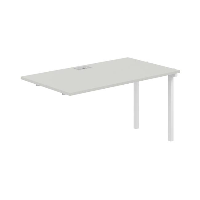 SG.266.SH.44.WH / Секция рабочей станции s-b-s 1400х800х750 / профиль: 40х40 белый; столешница: серый бархат
