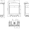 Топка газовая Kratki PRO LEO/L/76/62/G20, магистральный газ