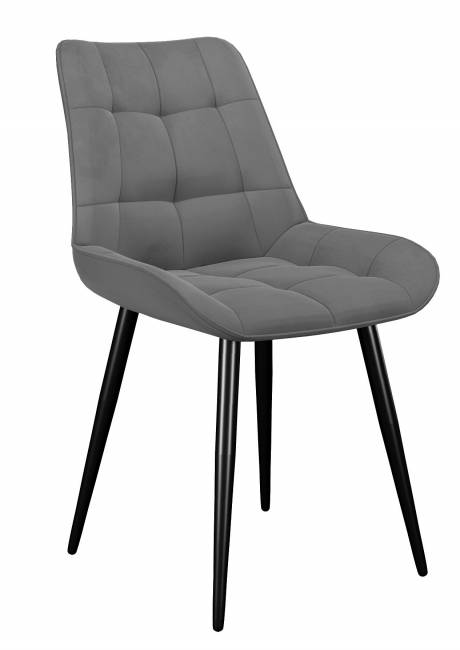 Стул DikLine 206М B22 GREY, ножки черные Стул DikLine 206М B22 GREY, ножки черные