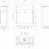 Топка газовая Kratki PRO LEO/P/76/62/G20, магистральный газ