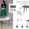 Стол журнальный BeautyStyle 28 дуб дымчатый/венге