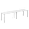 SG.226.WH.44.WH / Рабочая станция s-b-s 2800х800х750 / профиль: 40х40 белый; столешница: белый
