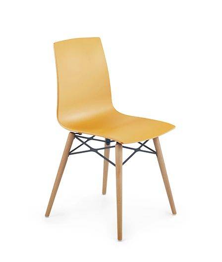 Стул пластиковый X-Treme-S Wox Pro Beech Wood темно-желтый 470х500х840 мм Стул пластиковый X-Treme-S Wox Pro Beech Wood темно-желтый 470х500х840 мм