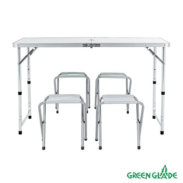 Набор мебели для пикника Green Glade M790-1 (мраморный белый)