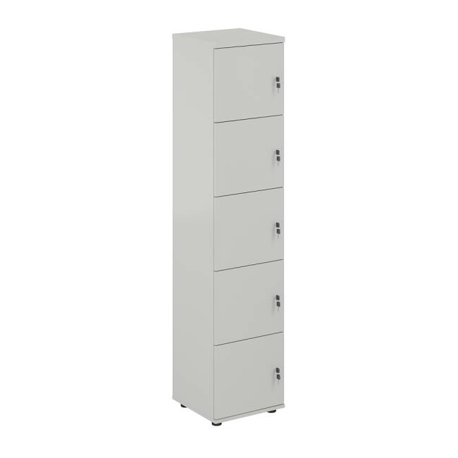 SG.818.SH.SH / Локер 5 ячеек 400х400х1866 / корпус: серый бархат; фасады: серый бархат