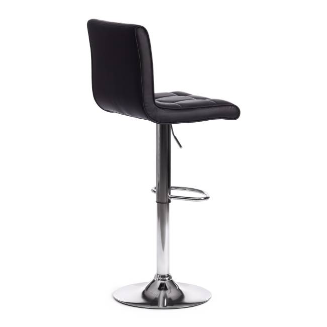 Стул барный Барбер/Barber (мод.KY711D) металл/экокожа, 43х50х92-103см, черный/хром (Комплект из 2 шт.) черный металл/экокожа