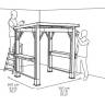 Беседка "Гриль" Grill Gazebo Graphite