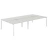 SG.259.SH.63.WH / Рабочая станция 3200х1638х750 / профиль: 60х30 белый; столешница: серый бархат