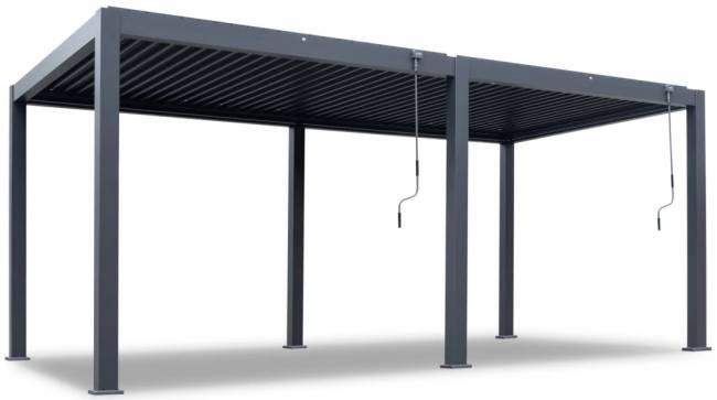 Пергола биоклиматическая для террасы 3х6 м Astrol Pergola темно-серый 3000х6000х2400 мм Пергола биоклиматическая для террасы 3х6 м Astrol Pergola темно-серый 3000х6000х2400 мм