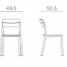 Стул пластиковый Cassia Bistrot кактус 495х505х815 мм Стул пластиковый Cassia Bistrot кактус 495х505х815 мм