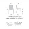 Стул пластиковый Jubel NA 470х520х820 мм Стул пластиковый Jubel NA 470х520х820 мм
