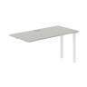 PR.265.SH.P59.WH / Секция рабочей станции s-b-s 1400х700х750 / профиль: 59х59 белый; столешница: серый бархат