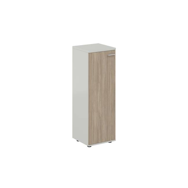 SG.814.SH.OD.L / Шкаф средний 400х400х1200, 1 дв., з.ст ЛДСП, левый / корпус: серый бархат; фасад: дуб темный