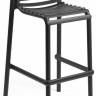 Стул пластиковый барный Doga Stool антрацит 510х515х985 мм