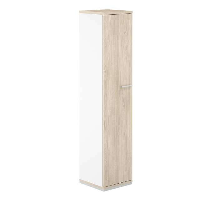 AG.209.AN.AR.AR.L / Шкаф 5 ур. 400х400х1833 с высокой дверью / корпус: антрацит, топ/дно: ак.равелло, фасады: ак.равелло
