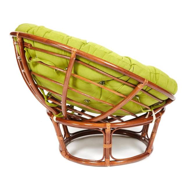 Кресло Папасан/Papasan (23/01 W) /с подушкой и ремешками/ диаметр подушки 125см, 115х101х104см, пекан орех, флок олива, 23 Pecan (орех) Кресло Папасан/Papasan (23/01 W) /с подушкой и ремешками/ диаметр подушки 125см, 115х101х104см, пекан орех, флок олива, 23 Pecan (орех)