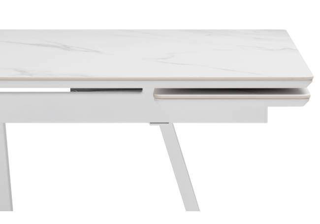 Памелла 140 (200) х 80 белый мрамор alpin white / snow white / белый