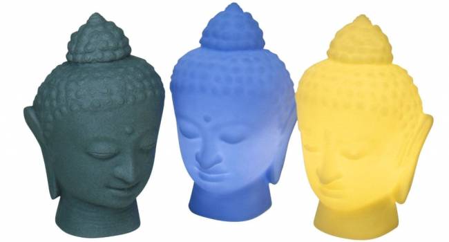 Светильник пластиковый настольный Будда Buddha Lighting желтый 220х200х340 мм Светильник пластиковый настольный Будда Buddha Lighting желтый 220х200х340 мм