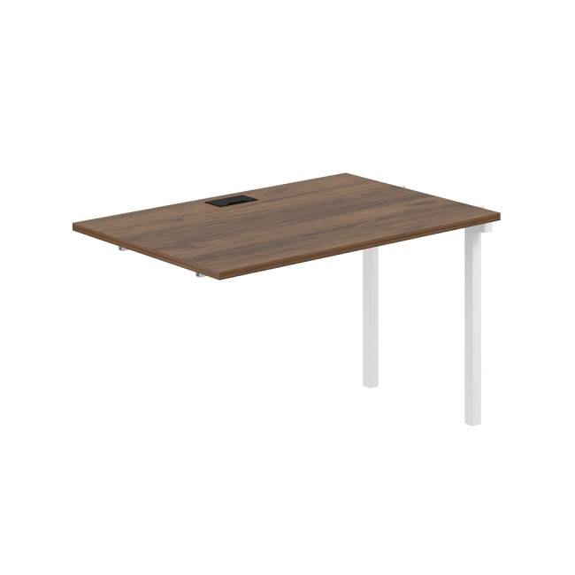 SG.263.DM.44.WH / Секция рабочей станции s-b-s 1200х800х750 / профиль: 40х40 белый; столешница: дуб модена
