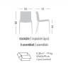 Стул пластиковый Fuller красный 550х510х800 мм Стул пластиковый Fuller красный 550х510х800 мм