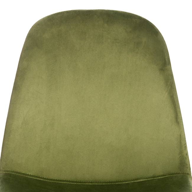 Стул Бриз/Breeze (мод.4724)/2 шт. в упаковке велюр/металл, Green (зеленый) HLR54 / натуральный, 44 х 53 х 87 см (Комплект из 2 шт.) зеленый велюр/металл