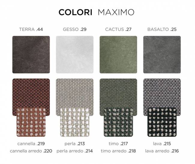Диван пластиковый с подушками Maximo 3 терра, корица 2685х940х790 мм