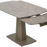 Стол БАЛД (BALDE) 120 цвет ЛАТТЕ МАТОВЫЙ (MATT LATTE STONE SOLID CERAMIC)/ ТАУПЕ (TAUPE), ®DISAUR