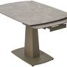 Стол БАЛД (BALDE) 120 цвет ЛАТТЕ МАТОВЫЙ (MATT LATTE STONE SOLID CERAMIC)/ ТАУПЕ (TAUPE), ®DISAUR
