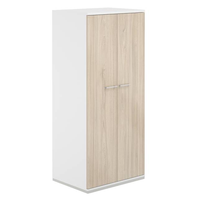 AG.222.WH.WH.AN / Гардероб 800х600х1833 / корпус: белый, топ/дно: белый, фасады: антрацит